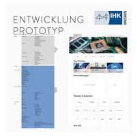 Prototyp Webseite  - IHK Dresden
